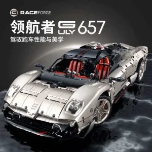 New GULY 10657 MOC Stanced Car Speed Racing Building Blocks Hypercar Model Bricks Puzzle Assembly DIY Toys Christmas Gifts Kids 1