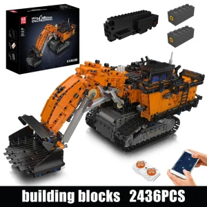 2436PCS Mining Excavator EX8000 Technical Model Building Blocks Engineering Vehicle Bricks Set Toys Adults Gifts Mouldking 17100 1