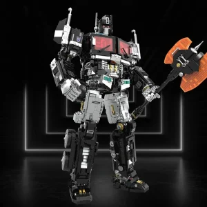 2023 New Technical Black Robot Building Blocks Model MOC Creativity Deformation Mech Bricks Toys for Boys Birthday Gift Set 1