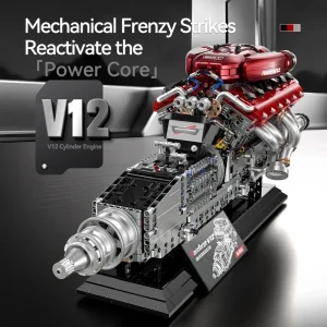 New 2378PCS Guly Building Blocks Set Technical V12 Engine with Power Motor Construction Set Toys for Adults Boys 1
