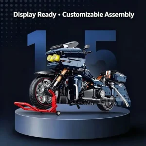 New 60540 2410pcs Technical 1:5 Highway Gliding Motorcycle Building Blocks Bricks Assembling Model Toys for Birthday Gift 1