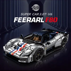 New F80 Technical Eikee 4703PCS 1:8 Building Blocks Set Super Sports Car Model Construction Toys for Adults Boys Gifts 1