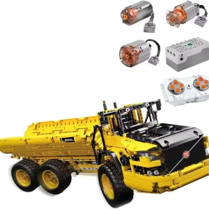 MOULD KING 17010 Technical Car Engineering Vehicle Toys APP RC Dump Truck Set Blocks MOC-8002 Bricks Christmas Gifts For Boys 1